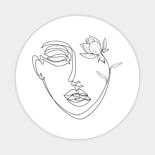 face flower Magnet